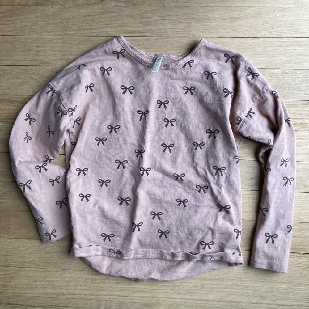Rylee + Cru Bows Long Sleeve Tee